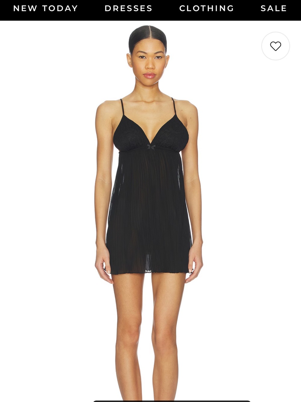 Flora Nikrooz Black Lace NWOT chemise slip dress